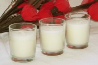 White Votive Wedding Event Candle in Clear Glass Holder - Small - BULK Buy